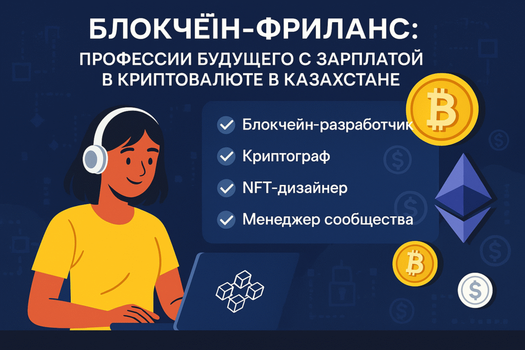 Блокчейн-Фриланс: Профессии Будущего с Зарплатой в Криптовалюте в Казахстане