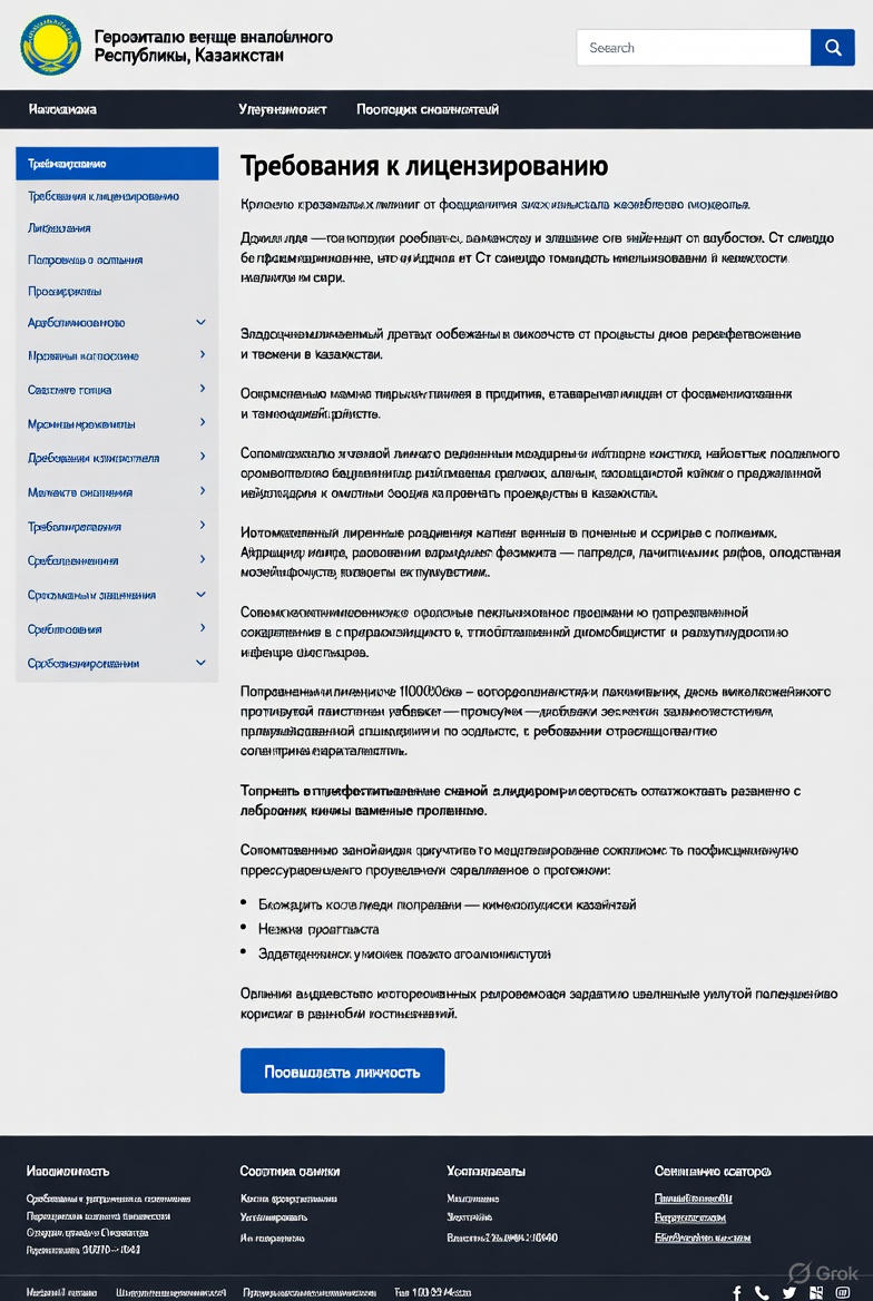 требования к лицензированию майнинга в Казахстане