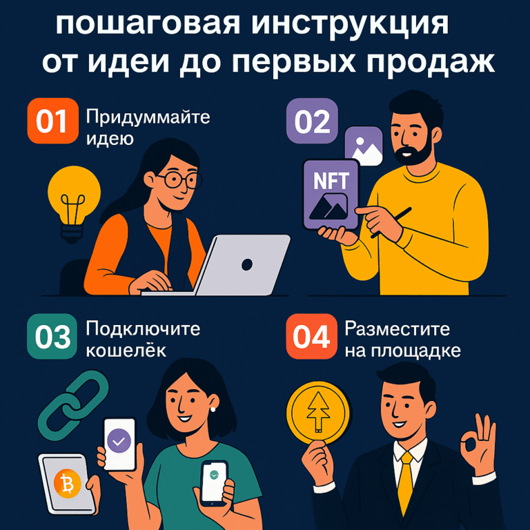 Создание и продажа NFT в Казахстане: пошаговая инструкция от идеи до первых продаж