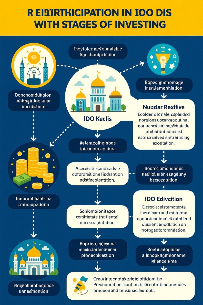 схема участия в ICO и IDO из Казахстана с этапами инвестирования