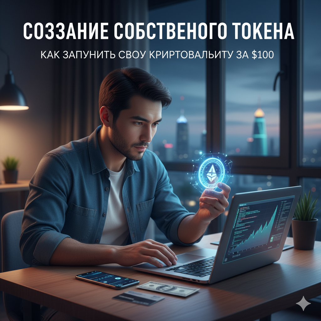 Создание собственного токена: как запустить свою криптовалюту за $100